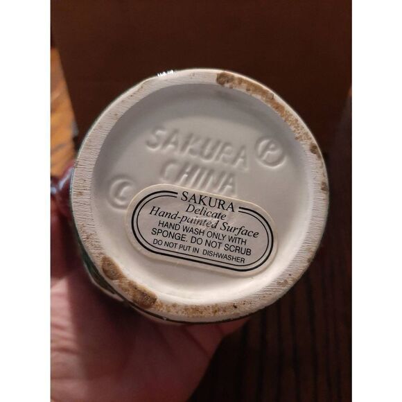 Vintage Oneida Sakura Snowglobe Christmas Holiday Snowman Mini Teapot - Picture 7 of 8